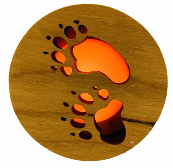 Black Bear Track Glow Light