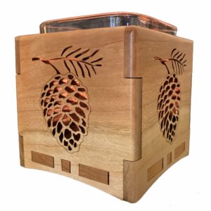 Pinecone Candle Holder