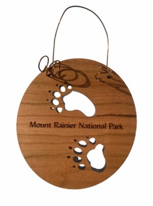 Black Bear Tracks Ornament